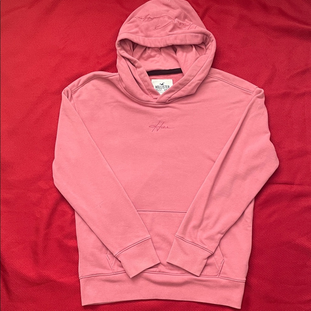 Men Holister Pink Hoodie Size S